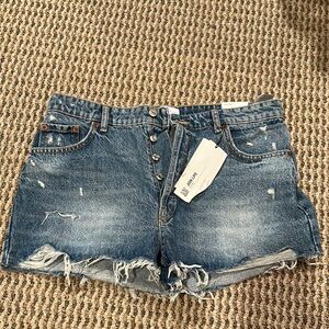 Women's Distressed Denim Shorts